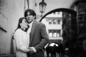 couple in love on a walk with a photographer in berlin family couple photoshooting