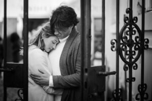 couple in love on a walk with a photographer in berlin family couple photoshooting