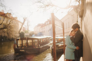 couple in love on a walk with a photographer in berlin family couple photoshooting