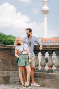 couple in love on a walk with a photographer in berlin family couple photoshooting